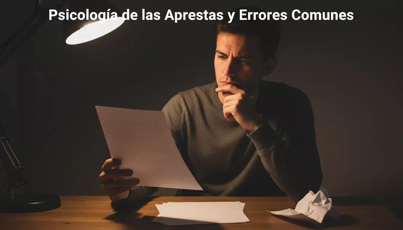 Persona pensativa con la mano en la barbilla reflexionando frente a documentos